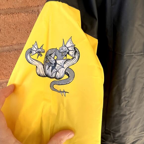 90s Hercules Legendary Journeys Packable Hooded Rain Jacket Coat Mens XXXL - Picture 4 of 11